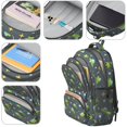 thumbnail image 4 of Alien UFO Medium Gray Pattern Backpack for School, Cute School Bag with Adjustable Shoulder Straps and Padded Back, 16.9"x12.6"x5.9", 4 of 5