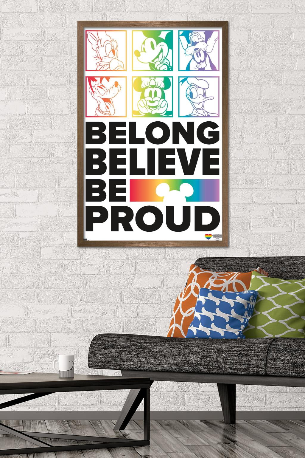 Disney Mickey Mouse - Belong Wall Poster, 22.375" x 34" Framed