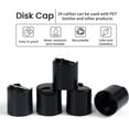 thumbnail image 3 of 50 Pack Press Disc Caps 24/410 Black Dispensing Press Cap Bottle Closure for Plastic Bottles, 3 of 7
