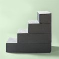 thumbnail image 4 of Zinus 4-Step High Density Foam Pet Stairs/Pet Ramp/Pet Ladder Extra Large Gray, 4 of 6