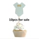 thumbnail image 4 of Decoraciones para Baby Shower, adornos para pastel de niño/niña, decoración para fiesta de cumpleaños, revelación de género para niños, decoración de mesa de postre DIY, 10 Uds., 4 of 4