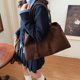 thumbnail image 5 of Satchel Bag Homo HOLBO Faux Suede Luxury For Women Compras Viajes, 5 of 9