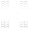 thumbnail image 1 of Maytalsory 1:12 Mini Pulls Arch Shape for Gate Closet Large 4Pcs Silver Small 8 Pcs 5Set, 1 of 6