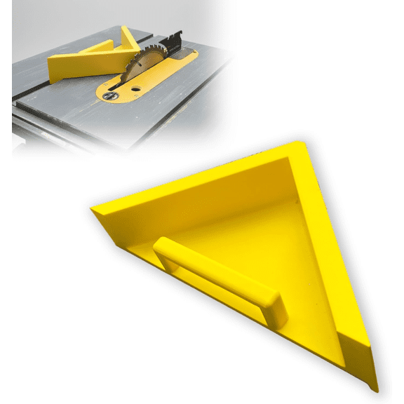 Table Saw Accessories Compatible with Dewalt DW745 Table Saw | 45 Degree Miter Sled for Angled Cuts | Secure Fit Miter Slot Accessories | Picture Frame & Box Corner Helper