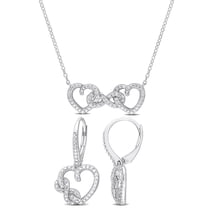 Everly Women's Diamond Sterling Silver Jewelry Set