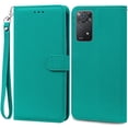 thumbnail image 1 of Note 11 Case For Xiaomi Redmi Note 11 11S Case Leather Wallet Flip Case For Redmi Note 11 Pro Phone Cases Note 11S Cover Fundas Cyan -Strap Note 11S, 1 of 6