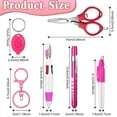 thumbnail image 3 of 12 Pcs Nurse Pen Set Two Colors Pink Include Permanent Marker Pen Pen Lights for Nurses Retractable Ballpoint Pen, 3 of 5