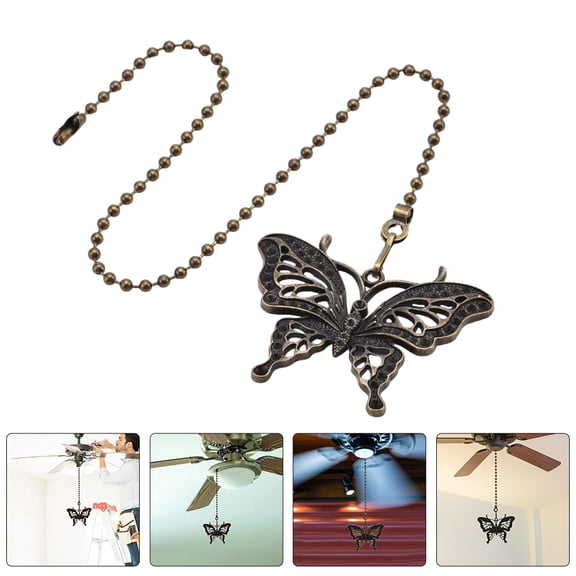 Raindrops Vintage Style Ceiling Fan Pull Chain Extension for Light and Fan Control