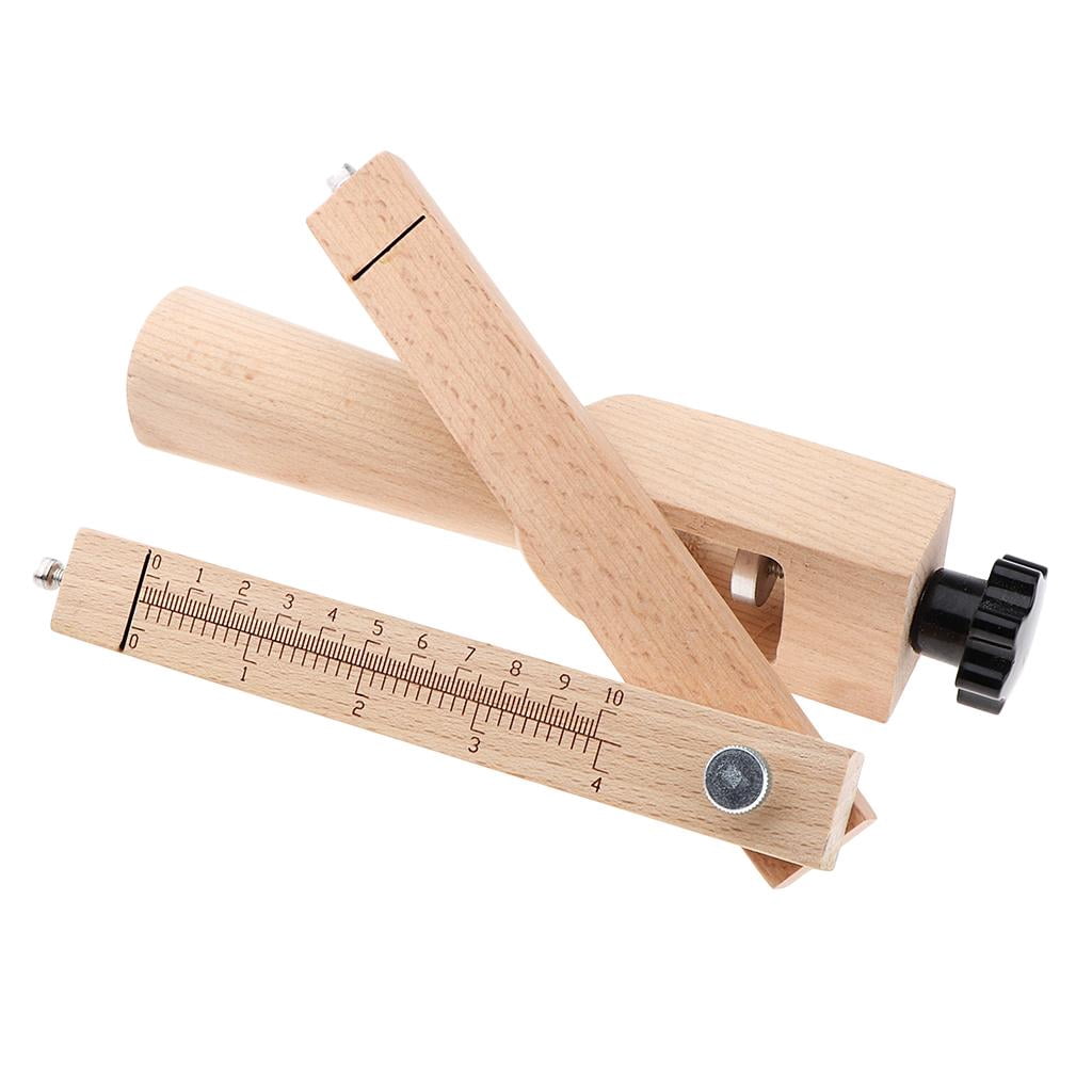 S SERENABLE Leather Cutting Tools Wooden Strip And Leather Strap Belt Cutter, DIY Leather Working Supplies, Adjustable with