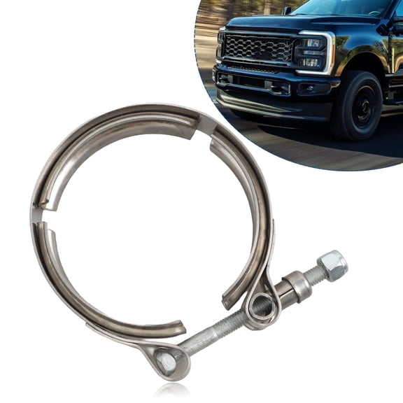 New Turbo Inlet - Outlet V-Band Hose Clamp for Ford 6.0L 7.3L Diesel Excursion
