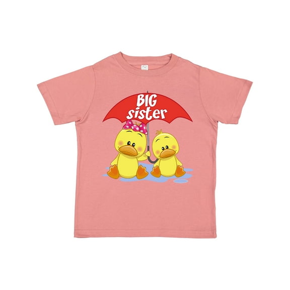 Inktastic Big Sister Duck Girls Toddler T-Shirt