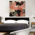 thumbnail image 2 of ARTCANVAS Pink Black White Peach Gray Modern Square Canvas Art Print - Size: 36" x 36" (1.50" Deep), 2 of 9