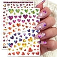 thumbnail image 4 of Glitter Nail Stickers 3D Heart Shaped Self Manicure Decals Design DIY Decoration For Women Girls, 4 of 8