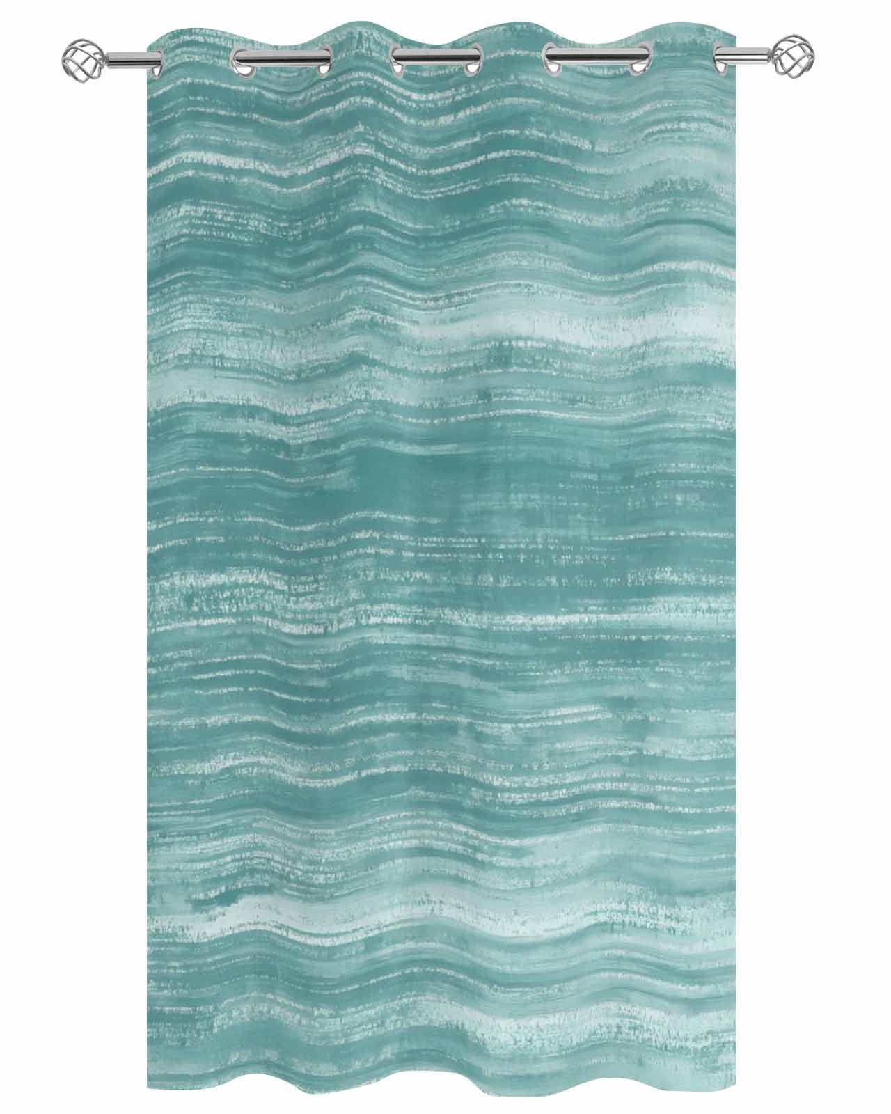 Duck Green Outdoor Curtains for Patio, Vintage Modern Abstract Art Ombre Privacy Drapes Grommet Waterproof Outside Curtains for Porch/Cabana/Balcony 54"x 108", 1 Panel