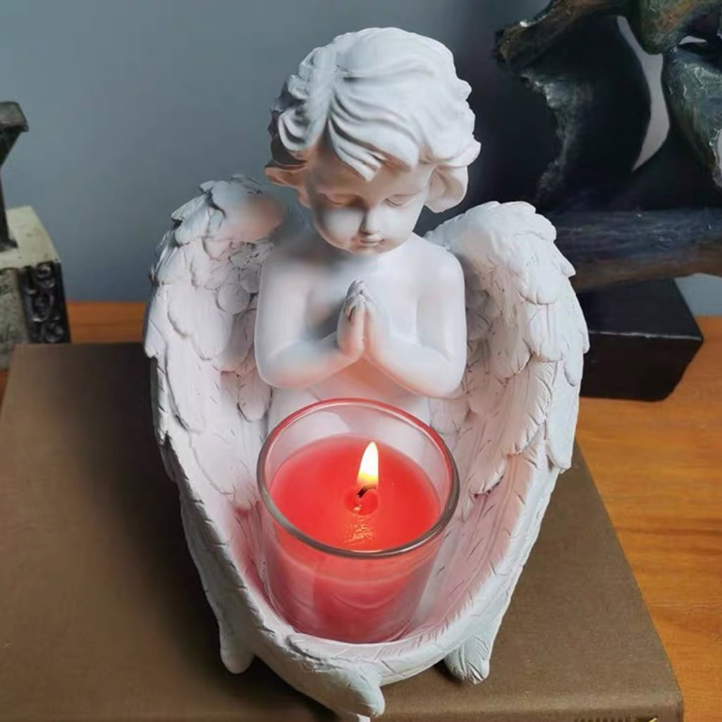 WINDLAND Silicone Candle Holder Mould Candlestick Molds Angel Boy Shape Silicone Material