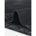 thumbnail image 5 of Chaqueta de mezclilla Allegra K de manga larga con botones y solapa con muesca para mujer Negro M, 5 of 5