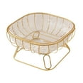 thumbnail image 4 of Cesta de alambre para frutas, frutero decorativo, bandeja moderna para guardar verduras, colgante M, 4 of 9
