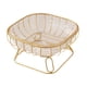 thumbnail image 3 of Frutero de alambre metálico, estante para verduras, bandeja decorativa, cesta para guardar pan, frutero, para aperitivos, verduras para fiestas en L, 3 of 8