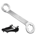 thumbnail image 4 of Herramienta de ajuste de clavos de pista antideslizantes, llave de interfaz doble de aluminio plateado para zapatos de fútbol M5, 4 of 7