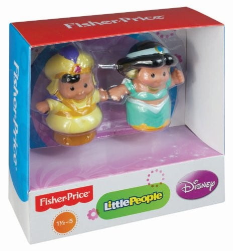 Little People Jasmine Aladdin Prince 2 Doll Set Disney Princess Fisher for sale online 