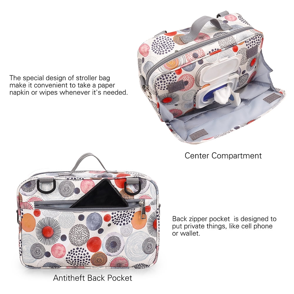 Baby Stroller Storage Bag-Diaper Bag Infant Carriages Waterproof Hanging Bag Portable Mommy Bag for Baby Going Out