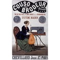thumbnail image 3 of Vintage Apple Collection 12x18 Black Modern Framed Museum Art Print Titled - Couso Brodeur Sewing, 3 of 5