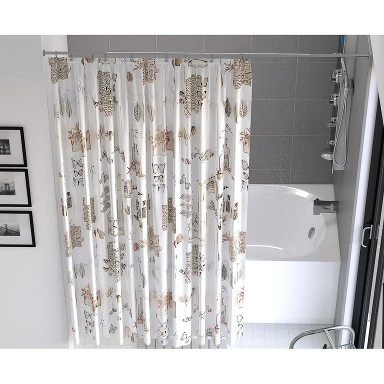Fancy Bath Outlet Peva Contemporary Shower Curtains 70 X 72 White Leaf Com