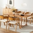 thumbnail image 2 of ANHDAH Set of 4 Wooden Dining Room Chairs, Upholstered Armchairs, Farmhouse Style for Kitchen & Living Room, 2 of 8