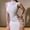 White, variant on ZHOGXU Women's Dress Sleeveless Round Neck Solid Color Side Split Fashion Comfortable Dresses For Casual Daily Wear,Beige,L