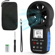 HOLDPEAK 866B Digital Anemometer Handheld Wind Speed Meter for Measuring Wind Speed, Temperature and Wind Chill with Backlight and Max/Min