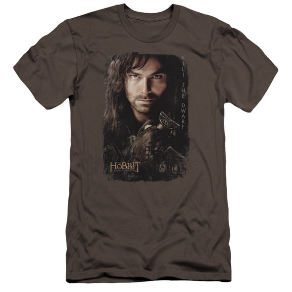 Hobbit - Kili Poster - Premium Slim Fit Short Sleeve Shirt - Large