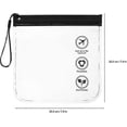 thumbnail image 2 of Clear Travel Toiletry Bag - 2pcs 20 X 20cm Airport Security Liquids Bags,1 Litre Meet The Criteria, 100% Waterproof And Leakproof, 2 of 3