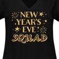 thumbnail image 4 of Inktastic New Year's Eve Squad with Stars in Gold Women's Plus Size V-Neck T-Shirt, 4 of 5