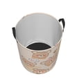 thumbnail image 5 of DouZhe Waterproof Collapsible Large Laundry Baskets, Cartoon Bear Cute Animal Prints Circular Hamper with Handles, 5 of 7