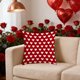 thumbnail image 5 of V-alentine's Day Themed Pillow Cover Heart And Floral Print Sofa Decorative Pillowcase Holiday Decoration, 5 of 6