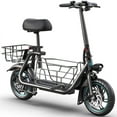 thumbnail image 7 of KEESTP Electric Bike with Basket for Pet, 3 Riding Modes Foldable Electric Scooter for Adults - up to 20 Miles 18.6MPH, 7 of 7