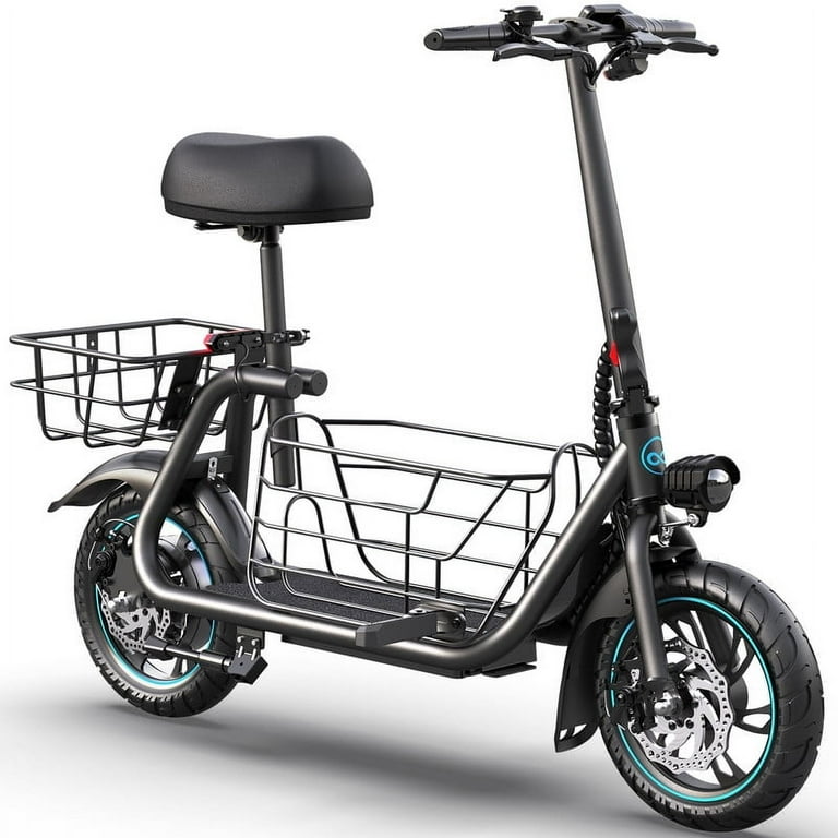KEESTP, Electric Bike, Foldable with Basket, 550W 20 Miles 18.6 MPH -  Walmart.com