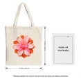 thumbnail image 3 of Vibrant Floral Canvas Tote Bag with Pink Bow - Perfect for Shopping Travel & Parties - Stylish & Reusable Design, 3 of 4