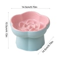 thumbnail image 3 of Comedero de Cerámica Elevado para Perros y Gatos, de Alimentación Lenta – Antiderrames, Antideslizante, con Protección para El Cuello y Diseño Inclinado para Mascotas Pequeñas., 3 of 6