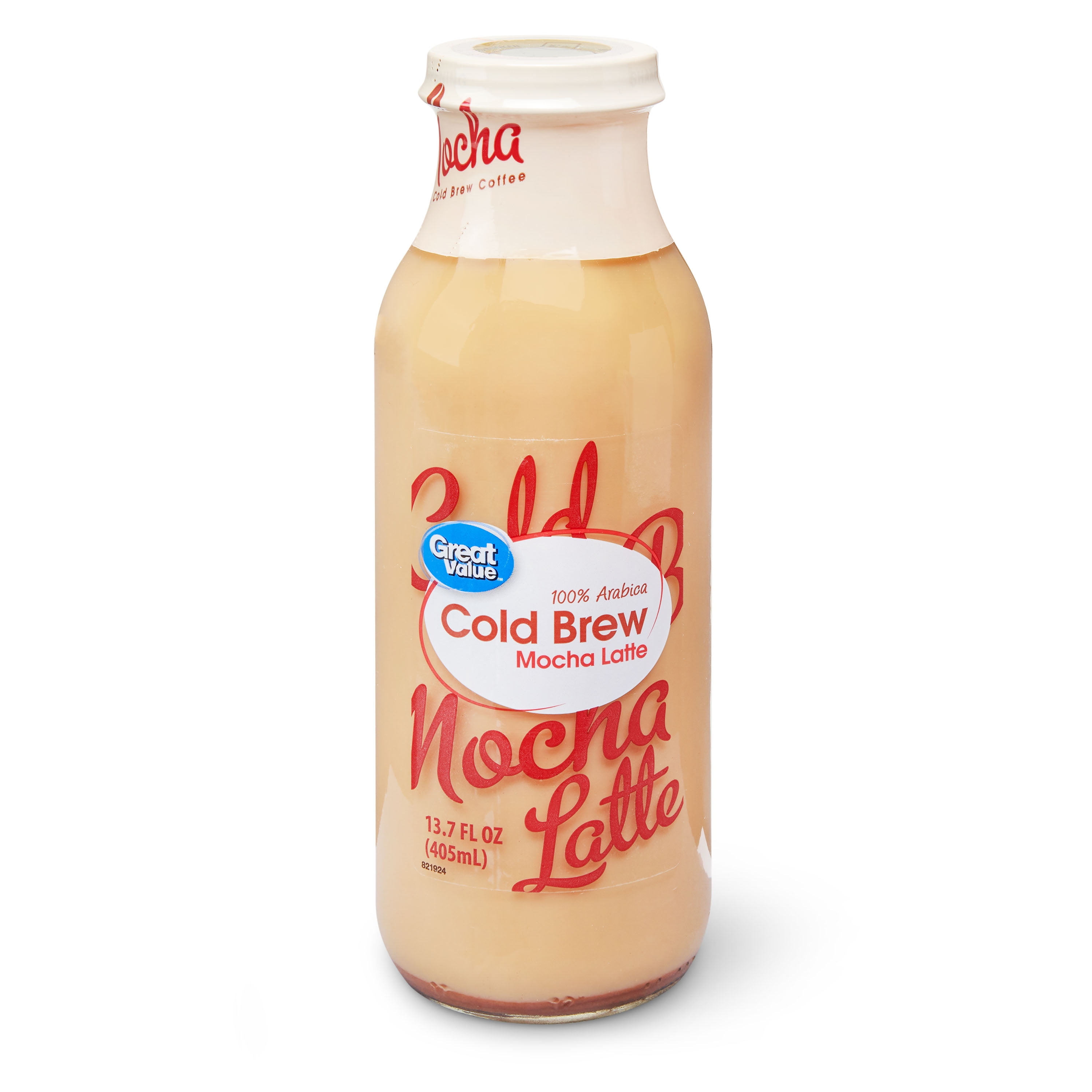 Great Value Mocha Latte Cold Brew Coffee, 13.7 fl oz Walmart