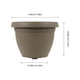 thumbnail image 2 of LOLIPPYY Hanging Planters for Outdoor Plants Tube Hanging Planter Plastic Coffee Elegant 1Pcs, 2 of 8