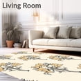 thumbnail image 2 of ODIKA 4'x6' Machine Washable Non-Slip Area Rug, Timeless Ornate Bouquet High Traffic Rug with Pad, Ivory, 582191, 2 of 8