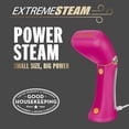 thumbnail image 2 of Vaporizador de ropa portátil Conair - Vapor potente: tamaño pequeño, gran potencia - Ideal para el hogar, la oficina o viajes con doble voltaje para uso mundial, color rosa, 2 of 5