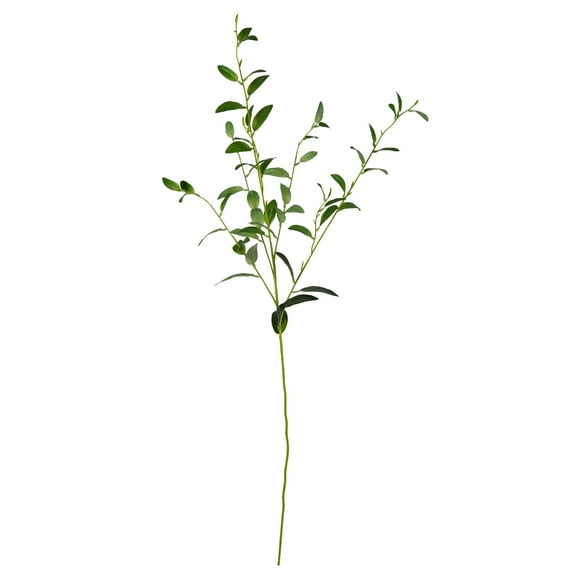 Vickerman 40'' Artificial Green Leaf Spray. Includes 4 sprays per pack.