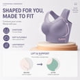 thumbnail image 5 of VISALY Women Seamless Wirefree Lifting Shaping Posture Corrector Bras Soft Padded Full Coverage T-Shirt Bra for Senior Comfy No Underwire Pull On Support High Impact Yoga Workout Bralette Beige L, 5 of 8