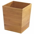 thumbnail image 1 of InterDesign 85542 Square Waste Can, Bamboo, 1 of 3