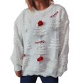 thumbnail image 1 of Zhanying Hauts d'Automne pour Femmes Design Festif Vêtements de Noël pour Dames Tenue de Fête de Noël pour Femmes Chandail des Fêtes, 1 of 8