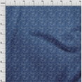 thumbnail image 4 of oneOone Georgette Viscose Blue Fabric Asian Floral Block Craft Projects Decor Fabric Printed By The Yard 42 Inch Wide, 4 of 5