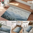 thumbnail image 5 of Rectangle Rug 2x3ft Area Rug,Bird Mountain Forest Nature Landscape Area Rugs for Living Room Bedroom,Oil Painting Art Floor Mat Non-Slip Non-Shedding Carpet Indoor Accent Rugs, 5 of 9