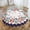 Red White And Blue Berry, variant on Sunflower Frame With Green Round Tablecloth Polyester Waterproof & Washable 60" Table Cloth Indoor and Outdoor for Kitchen Dining Party Picnic Table Cover